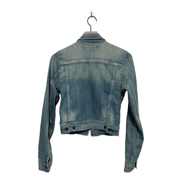 Maison Scotch Denim Full Zip Jacket Size 2 | Classic Jean Jacket with Modern - Picture 3 of 9
